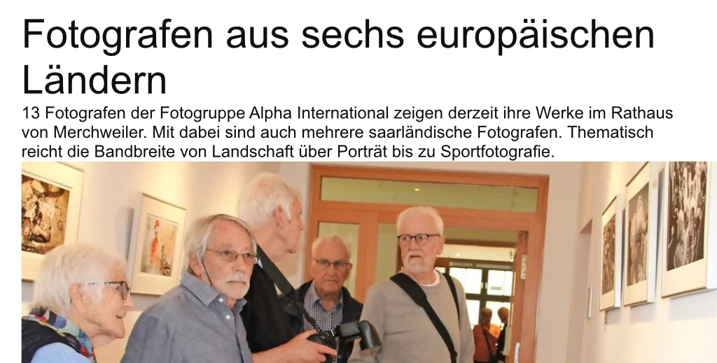 Saarbruecker-Zeitung Ausstellung